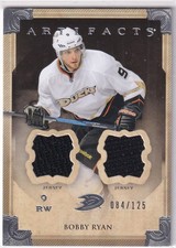 13/14 UD ARTIFACTS BOBBY RYAN DUAL GAME JERSEY /125 #9