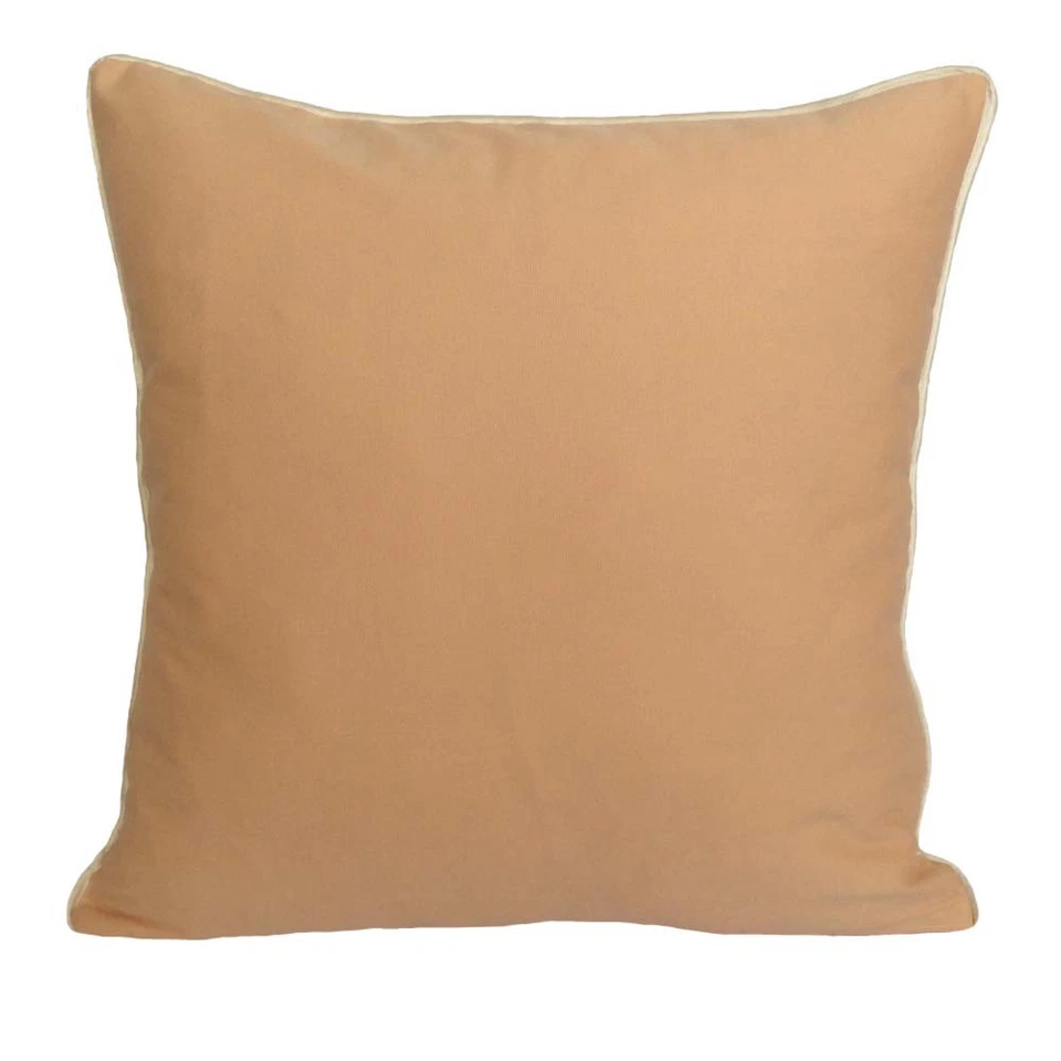 Funda de Almohada/Funda de Cojín Mezcla Algodón Melocotón 18"x18" Crema Apliques Embriodery Foto 2 de 4