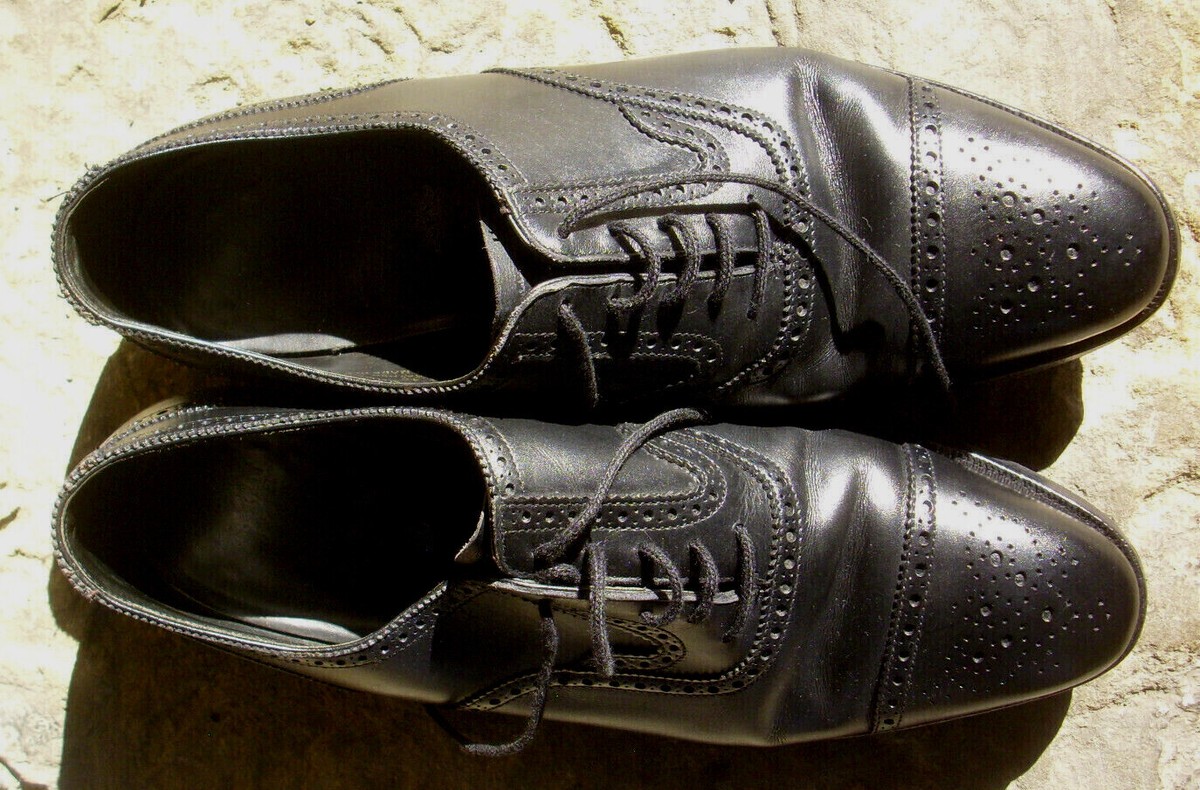 Vintage Grenson for Gordon Scott Black Calf Leather Oxford Semi