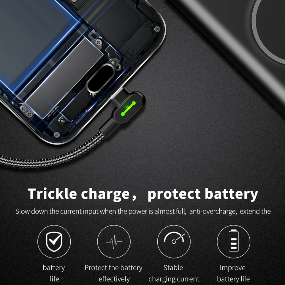 LED USB Type C Charger Data Cable Cord For Samsung S24 S23 S22 S21 S20 Ultra S10 - Image 4 of 4