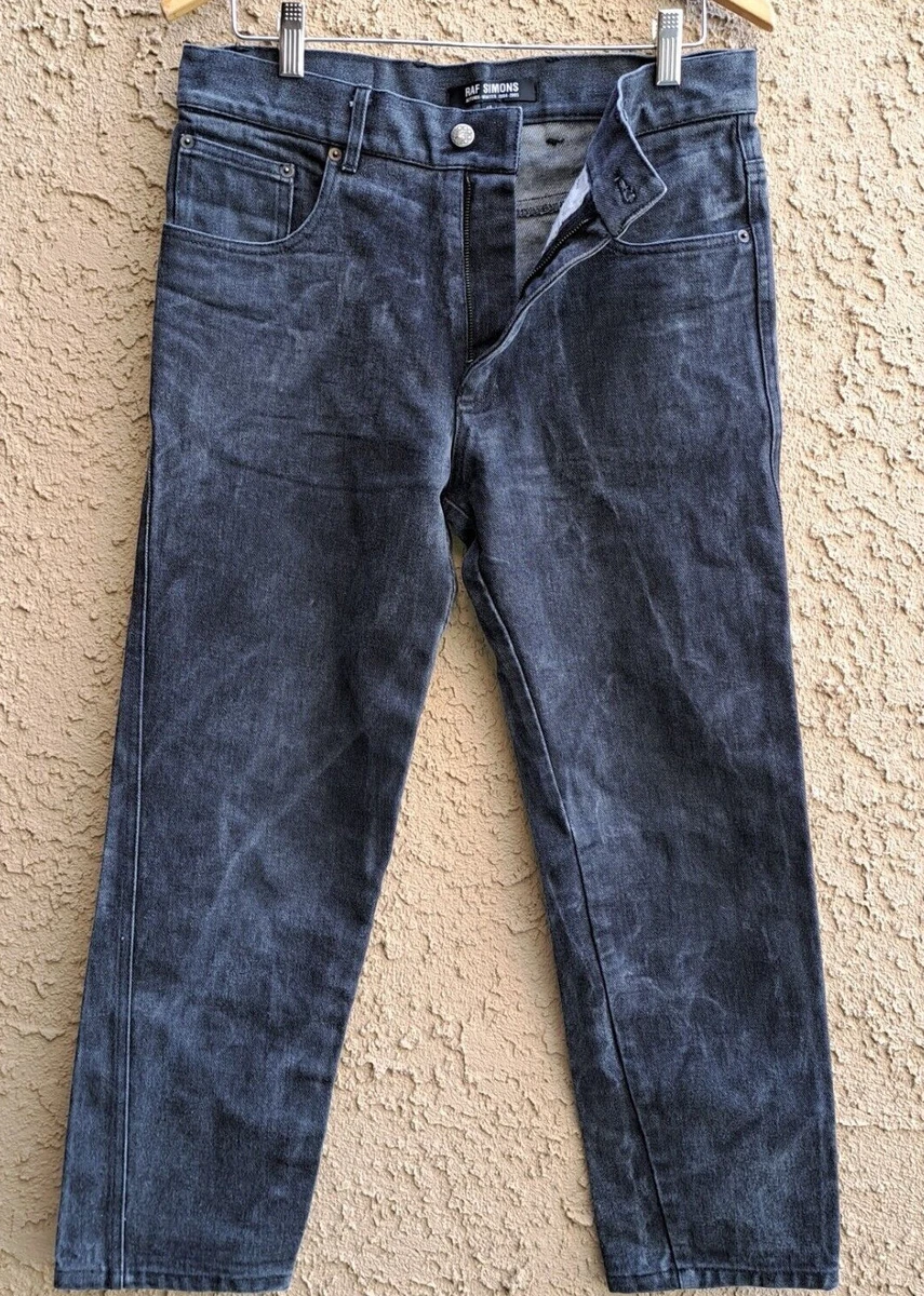 RAF SIMONS AUTUMN WINTER 2004 2005 WASHED DENIM SIZE 48 | eBay