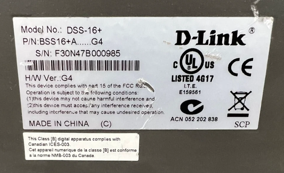 CONMUTADOR ETHERNETWORK EXPRESS D-LINK DSS-16+ 16 PUERTOS OAL 11" Foto 2 de 4