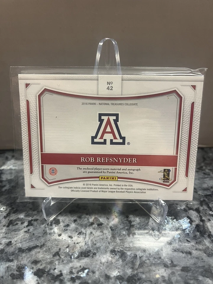 2016 Panini National Treasures Rookie Autograph ROB REFSNYDER RC Auto Patch /25 - Image 2 of 2