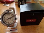 Timex • T2N721 • Quartz Compass Tide Temperature Silver Case Brown Strap NEW