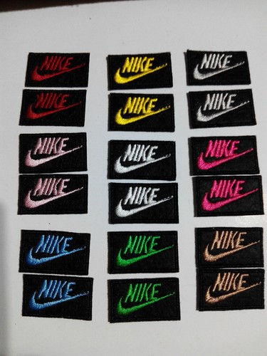 2 parches bordados para Pegar, Termoadhesivos estilo Nike 3,5/2 cm adorno  ropa | eBay