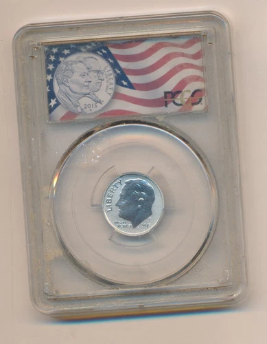 2015 P ROOSEVELT DIME MARCH OF DIMES SET REVERSE PROOF FIRST STRIKE PCGS PR69