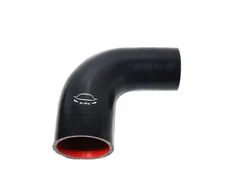 4-Ply Reinforced 2"-2.5" ID 90 Degree Elbow Silicone Hose Coupler Intake BLACK