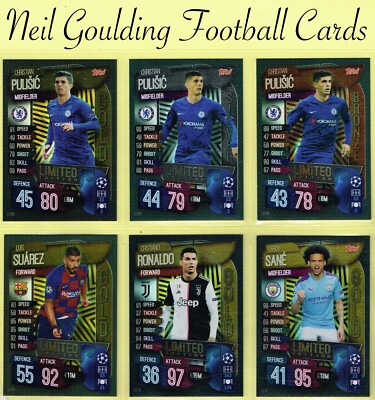 Topps Match Attax 2019-20 ☆ UEFA CHAMPIONS LEAGUE - LIMITED EDITION ☆ Cards 