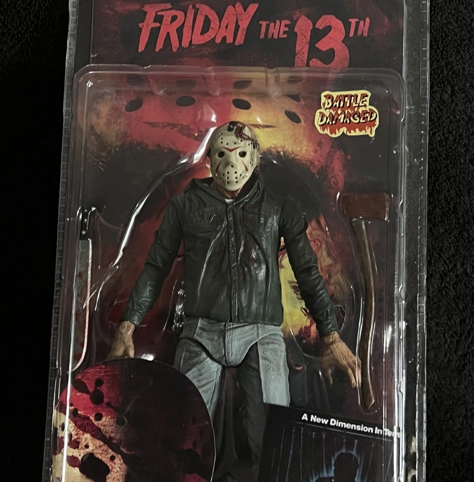JASON VOORHEES • BATTLE DAMAGED • MIP • NECA FRIDAY THE 13TH PART 3 - Image 2 of 3