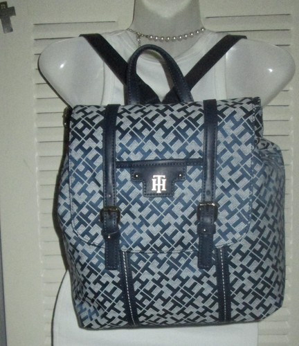 tommy monogram backpack