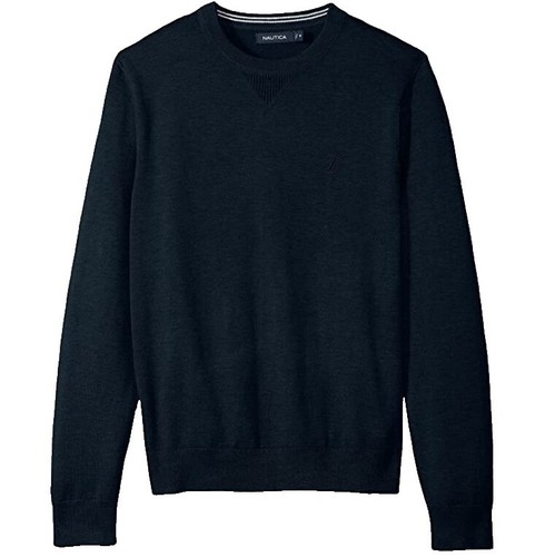 Vintage Nautica Sweater Men's L Fisherman Roll Neck 90s Y2K Blue
