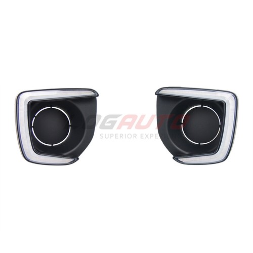 For Suzuki Jimny 2012-18 LED Daytime Running Light DRL Bumper Fog Lamp with Turn - Picture 2 of 12