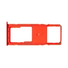 SIM Micro SD Card Tray Single for Samsung Galaxy A10s A20s Red Holder Slot
