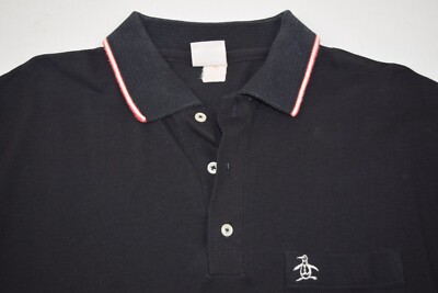 Penguin Shirt VTG Grand Slam Munsingwear Size M/L 70s 80s Black