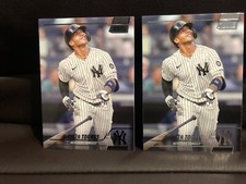 2022 Topps Stadium Club Black Foil Gleyber Torres #239 & Base Card #239 Yankees