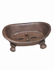 Bathtub Soap Dish Holder Cast Iron Decor Rustic