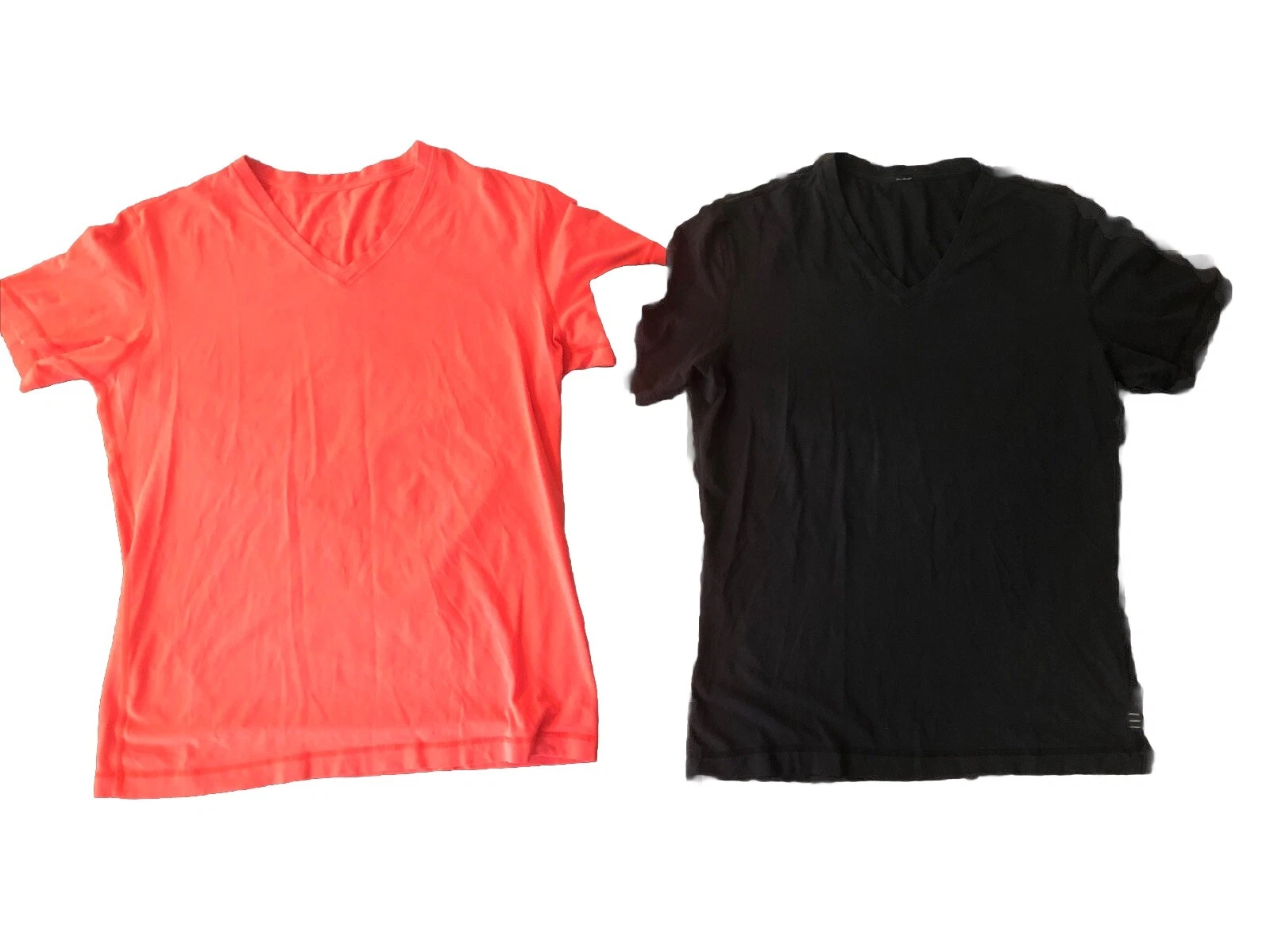 Lululemon 2 Mens Short Sleeve V Neck T Shirts Size L No Tag