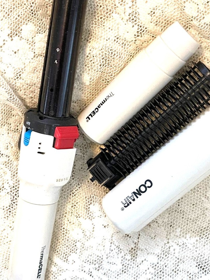 Conair Butane ThermaCell Travel Cordless Curling Iron with Brush & Refill eBay