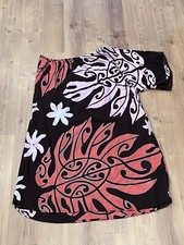 Mana Hine Keau Originals One Shoulder Dress Hawaiian Polynesian Tribal XXL 