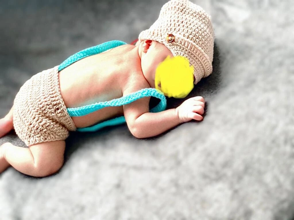 Newborn baby photography props Clothing Bundle Used Once New Suit Sets 5 Total