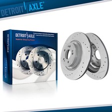 Rear Drilled Slotted Disc Brake Rotors for 2021 - 2025 Genesis G80 GV60 GV70