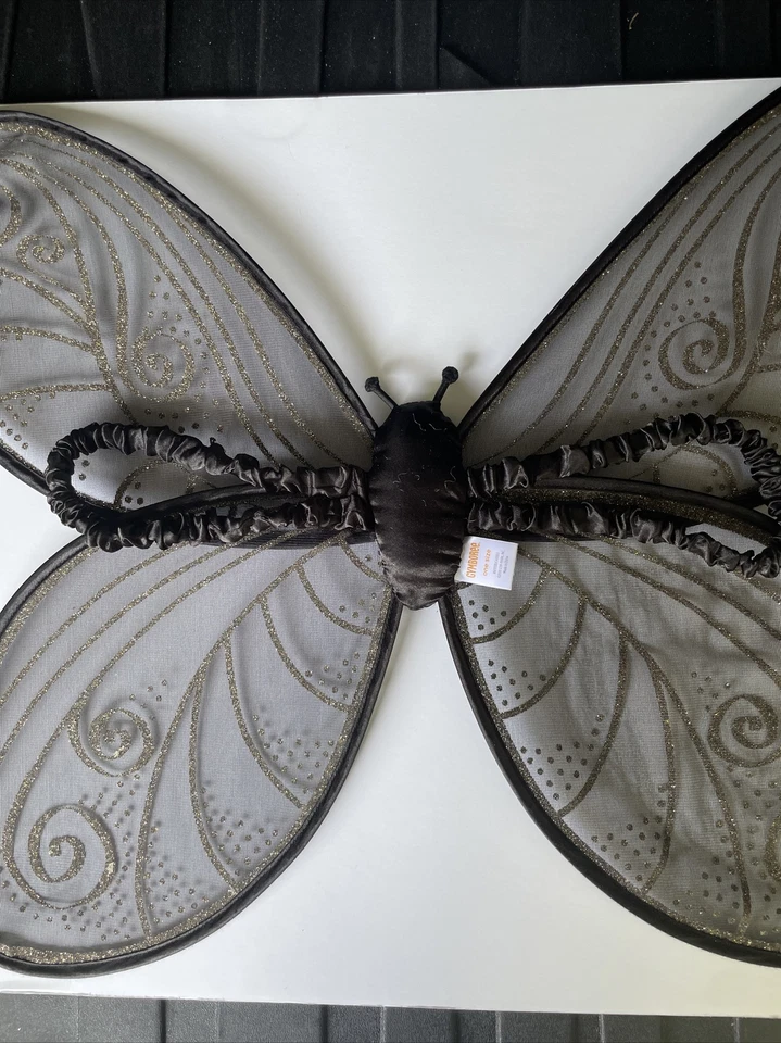 Fantasia Gymboree Bumble Bee S 5/5T-6 saia tutu asas e meia-calça - Imagem 3 de 4