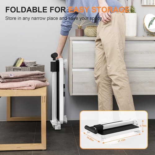 Step Stools for Adults, Foldable Step Stool with Handle for Elderly Seniors Step - Picture 4 of 12