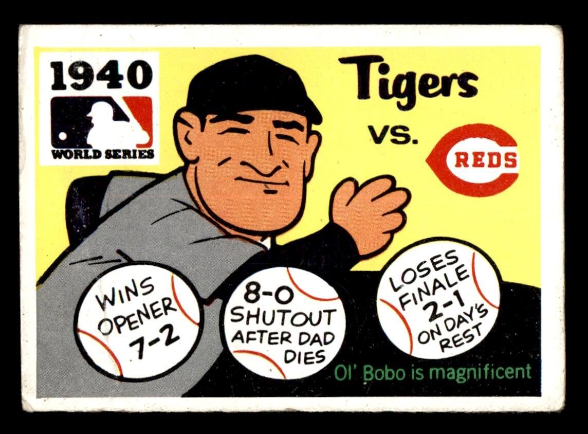 71年ワールドチャンピオンシリーズ パンフレット 1971 Fleer World Series Baseball #38 1940 Tiger vs. Reds GD *d2 | eBay