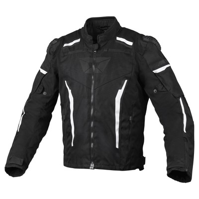Cortech Men's Hyper-Tec V2 Jacket - Black/White - XL 8934-0109-07