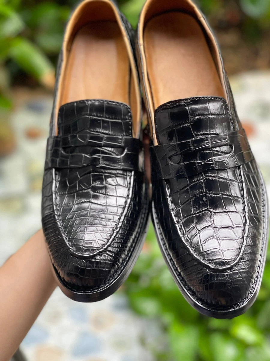 Genuine Crocodile Leather Dress Shoes