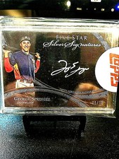 2015 GEORGE SPRINGER TOPPS FIVE STAR #1/50 SILVER INK AUTO #FSSS-GS GEM.