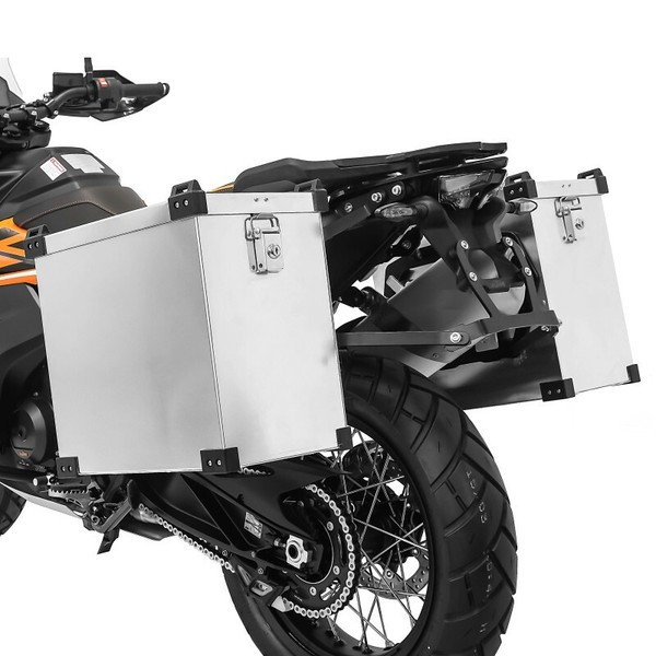 Alukoffer Set 40L + Haltesatz 18Mm FüR Benelli Trek 899, TRK 502-image