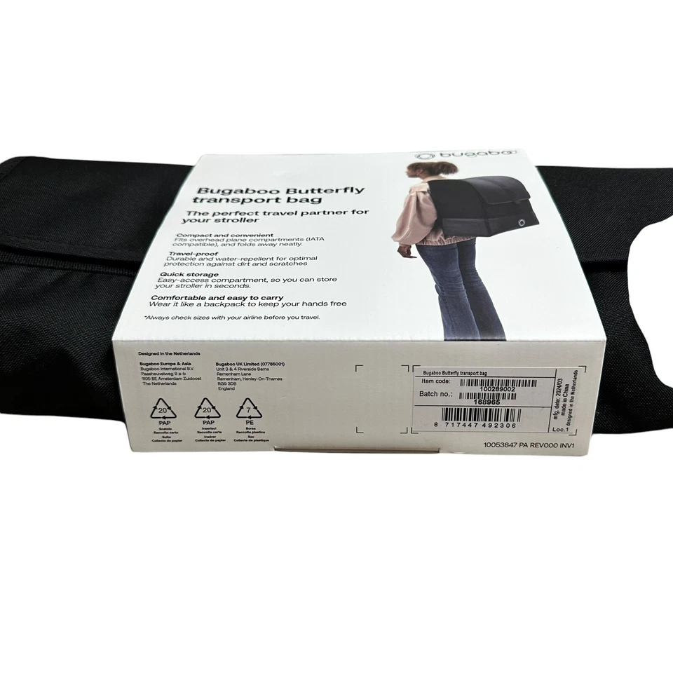 Bugaboo Butterfly Stroller Travel Bag - Black - Image 3 of 3