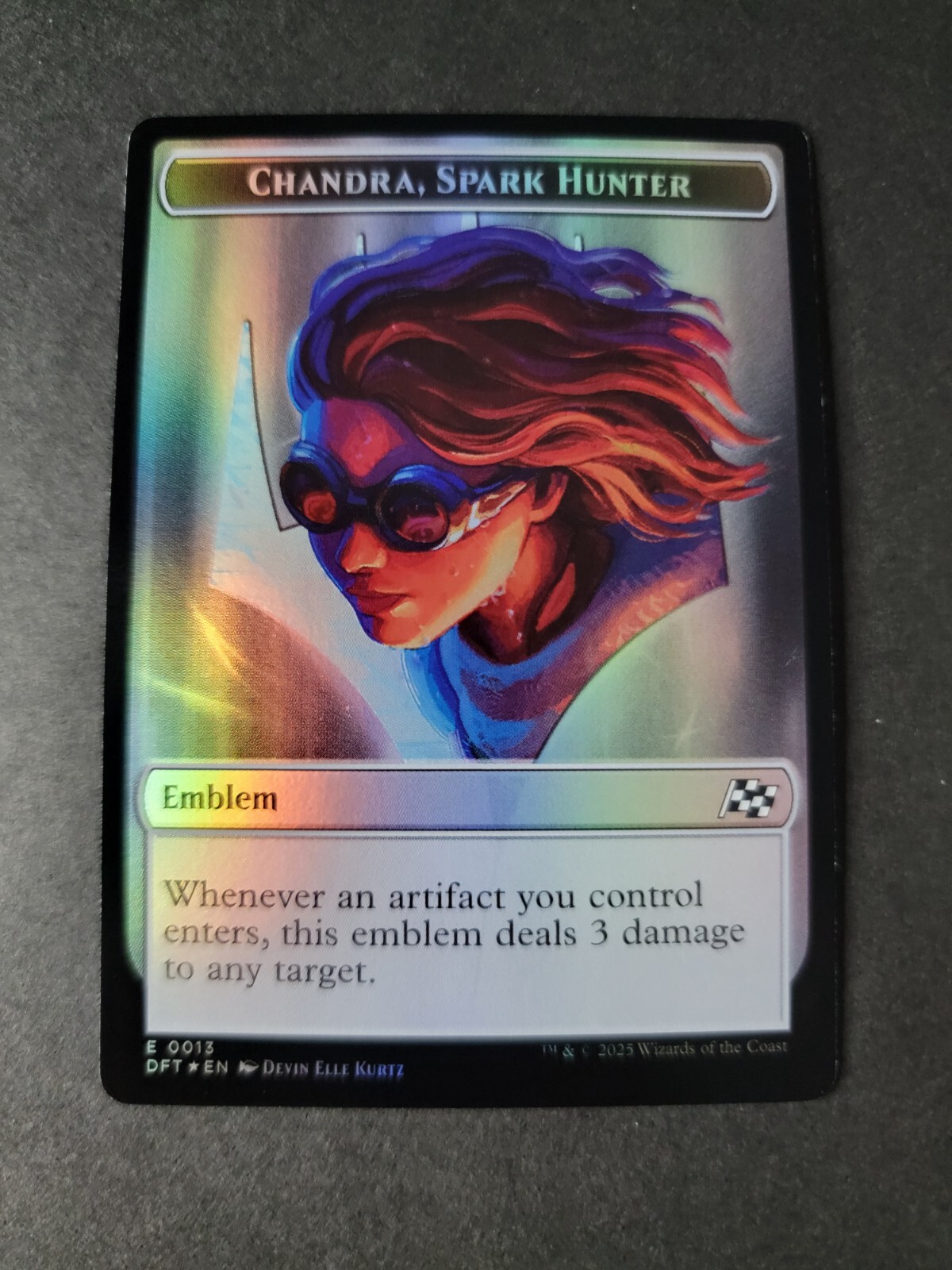 Chandra, Spark Hunter / Vehicle (Foil) Token MTG Aetherdrift