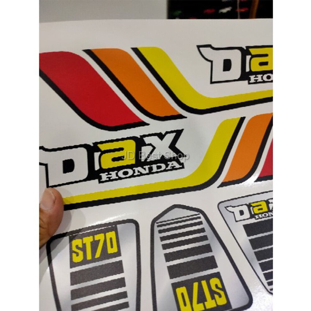 Sticker Emblem Logo For Honda Dax ST70 Euro Set L/R Pair Side Fuel
