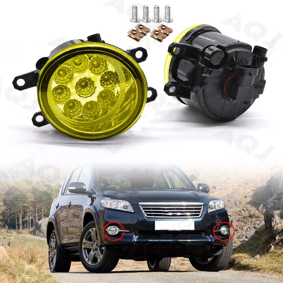 For LEXUS IS F 2008-2013 Factory Bumper Replacement Pair Yellow LED Fog Lights Foto 3 de 4