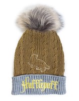Harry Potter MüTze Hufflepuff House Fur Pom Beanie StrickmüTze BommelmüTze