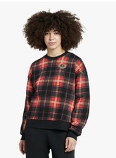Nike Jordan Brooklyn Fleece Jumpman Sweatshirt Women s Large DV1996 Plaid NWT