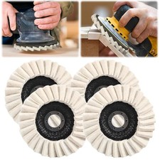 5" Wool Felt Flap Disc Metal Working Polishing Buffing Wheel for Grinder