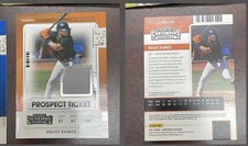 Panini 2021 Contenders Heliot Ramos #PTJ-HR Giants Prospect Ticket Jersey MLB