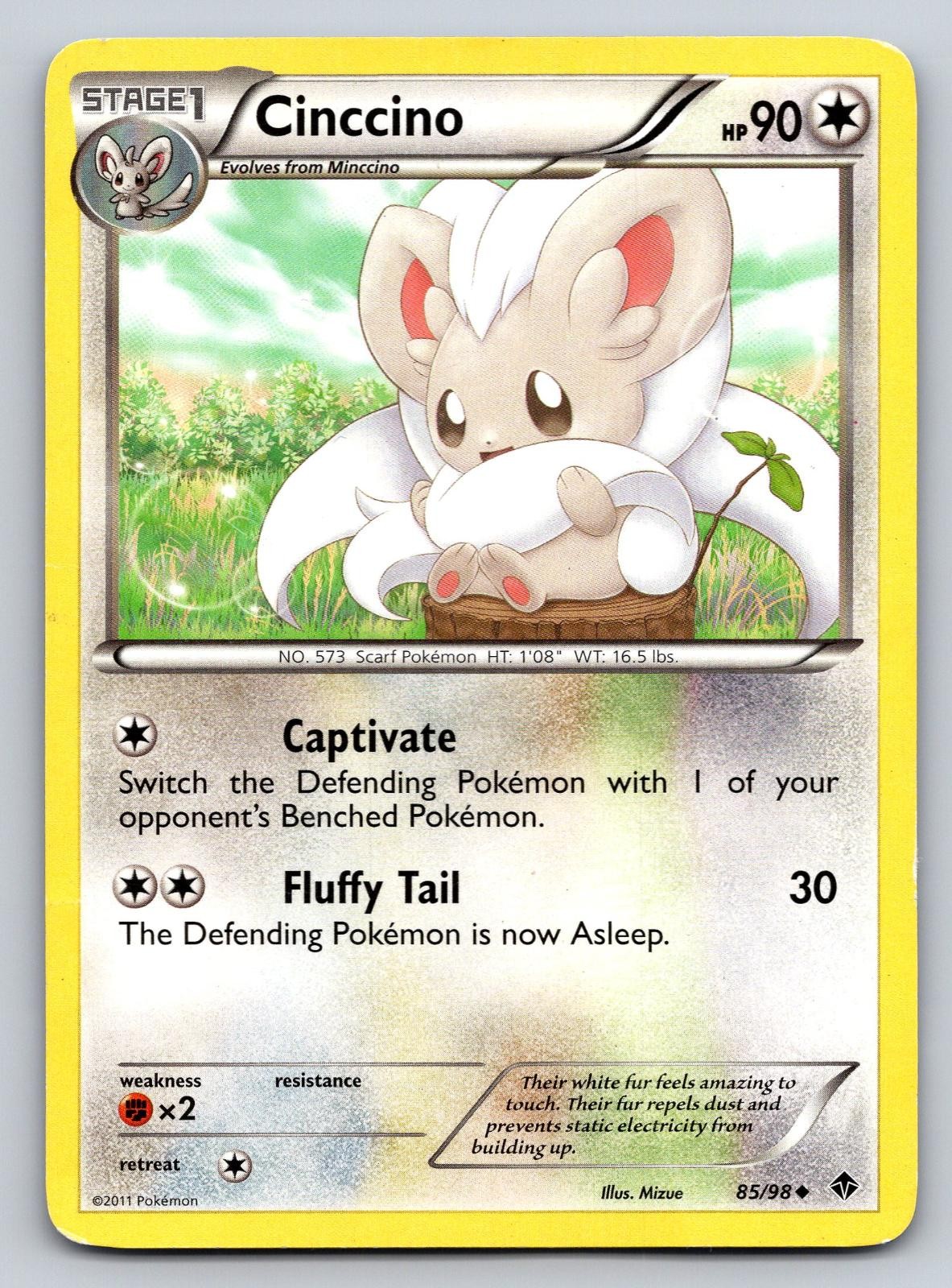 Cinccino 85/98 Uncommon Emerging Powers Pokemon Lightly Played