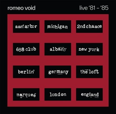 Romeo Void live lp  81-85 rsd 2026