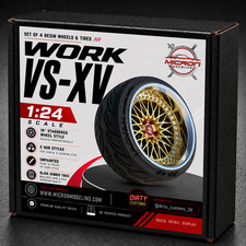 124 Work Vs-xv 18 Wheels Tires For Jdm Nissan Toyota Honda Mazda Bmw