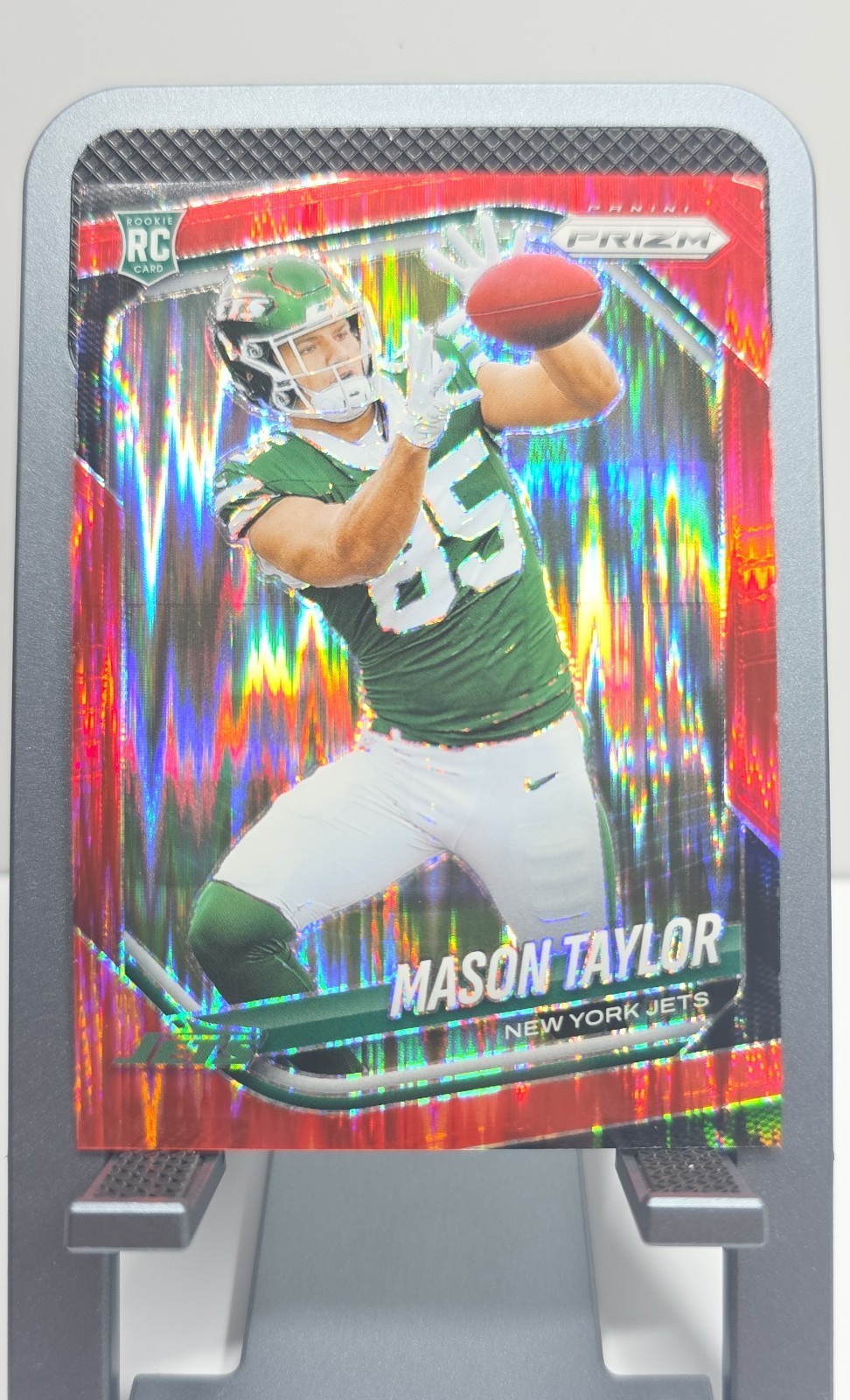 2025 Panini Prizm - Rookies Mason Taylor #329 Red Flash Prizm (RC)