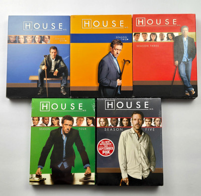 House MD Season 1-5 DVD 2008 WS Hugh Laurie Olivia Wilde Kal Penn