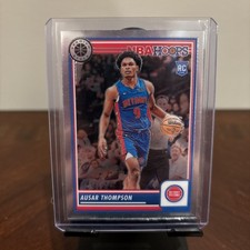 2023-24 Panini NBA Hoops Premium Stock - Ausar Thompson Rookie #100 Pistons 