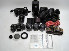 MINOLTA MAXXUM 600si  7000 AF 35mm SLR CAMERAS W/5 Lenses and Extras