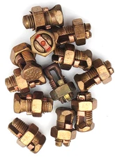 Lot of 12 Penn Union PU-8 Copper Split Bolt Connectors #8 AWG Wire