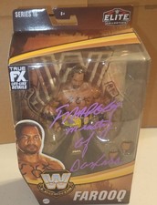 Signed Autographed WWE Elite Legends Series 16 Farooq Figure Ron Simmons APA