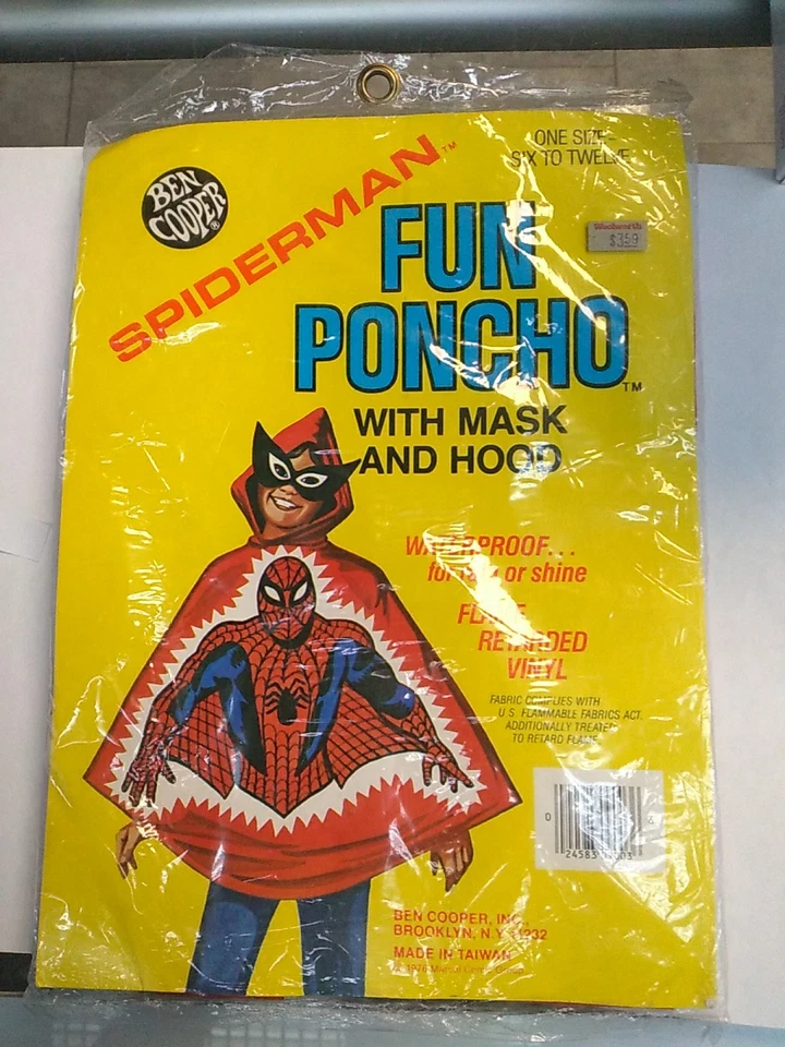 Ben Cooper Spider-Man Poncho- 5 Awesome Things on eBay this week